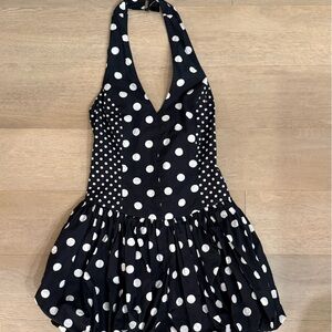 Maeve Polka Dot Halter romper